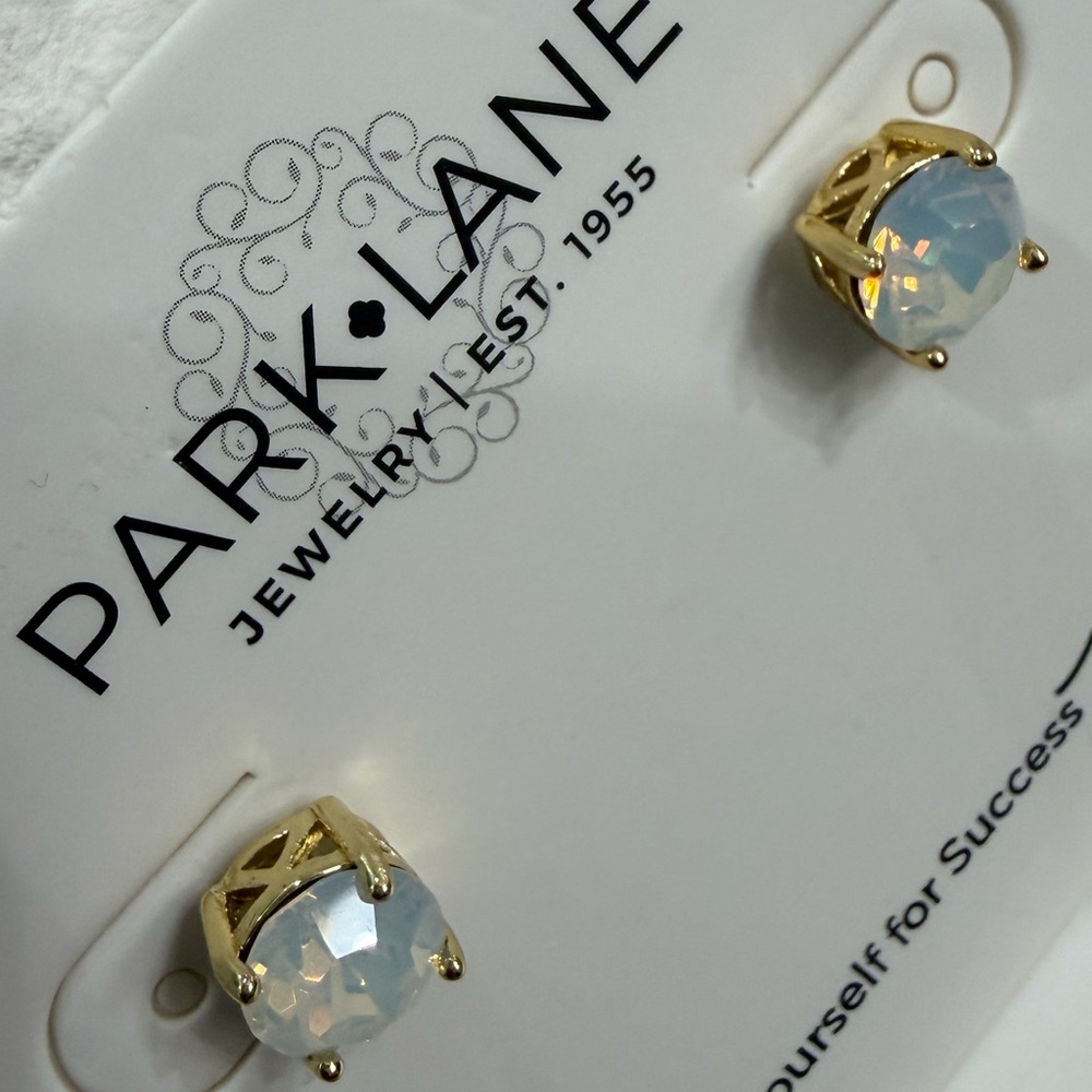 Park Lane Womens Impression Opalescent Gold Statement Earrings NIB